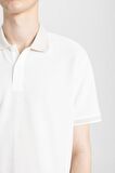 DeFacto New Regular Fit Waffle Kısa Kollu Basic Düz Beyaz Polo Tişört B4508AX24SPWT32