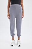 DeFactoFit Oversize Geniş Kalıp Sporcu Pantolon Jogger Paça Standart Boy Modal Kumaş C0492AX24SMGR225