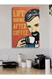 Cafe Caffe Cafeler Kahve Büfe Büfeler Için Abstract Trend Dekoratif Kanvas Canvas Tablo Tablolar