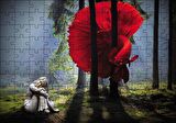 Cakapuzzle  Ormanda Kırmızı Balık Kız Fantastik Puzzle Yapboz MDF Ahşap