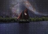 Cakapuzzle  Denge İşaretli Yelkenli Gemi Puzzle Yapboz MDF Ahşap