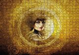 Cakapuzzle  Gotik Fantezi Karanlık Steampunk Portre Puzzle Yapboz MDF Ahşap