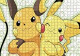 Cakapuzzle  Pikachu and Raichu Puzzle Yapboz MDF Ahşap