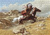 Cakapuzzle  Savaşçı Kızılderili Puzzle Yapboz MDF Ahşap