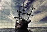 Cakapuzzle  Açık Denizdeki Yelkenli Gemi Puzzle Yapboz MDF Ahşap