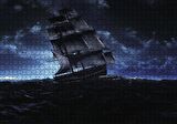 Cakapuzzle  Hırçın Dalgalarda Yelkenli Gemi Puzzle Yapboz MDF Ahşap