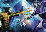 Cakapuzzle  Aquaman VS King Orm Karşılaşması Puzzle Yapboz MDF Ahşap