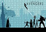 Cakapuzzle  Avengers İllustrasyon Marvel Görsel Puzzle Yapboz MDF Ahşap