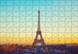 Cakapuzzle  Akşamüzeri Eyfel Kulesi ve Paris Puzzle Yapboz MDF Ahşap
