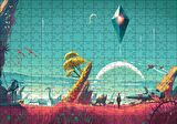 Cakapuzzle  No Man's Sky Medeniyet Kompozisyon Puzzle Yapboz MDF Ahşap