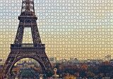 Cakapuzzle  Sonbahar Günbatımı Eyfel Kulesi ve Şehir Manzarası Puzzle Yapboz MDF Ahşap