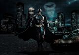 Cakapuzzle  Batman Kara Şövalye ve Gökyüzünde Logosu Puzzle Yapboz MDF Ahşap
