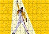 Cakapuzzle  Freddie Mercury Sarı Zemin Puzzle Yapboz MDF Ahşap