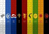 Cakapuzzle  Game of Thrones Milletler Kompozisyon Puzzle Yapboz MDF Ahşap