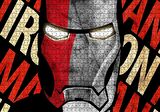 Cakapuzzle  Iron Man Yakın Plan İllüstrasyon Puzzle Yapboz MDF Ahşap