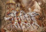 Cakapuzzle  Lord Krishna Savaş Sahnesi Puzzle Yapboz MDF Ahşap