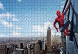 Cakapuzzle  Spider-Man Gökdelen Sörfü Puzzle Yapboz MDF Ahşap