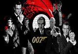 Cakapuzzle  Tüm James Bond'lar Bir Arada Puzzle Yapboz MDF Ahşap