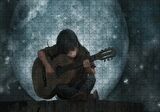 Cakapuzzle  Dolunay Çocuk Klasik Gitar Puzzle Yapboz MDF Ahşap