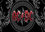 Cakapuzzle  ACDC Logo Üyeler Arka Planda Puzzle Yapboz MDF Ahşap
