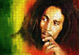 Cakapuzzle  Bob Marley Renkli Portre Çizim Puzzle Yapboz MDF Ahşap