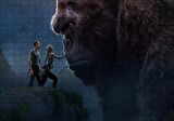 Cakapuzzle  King Kong ve İnsanlar Puzzle Yapboz MDF Ahşap