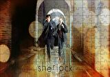 Cakapuzzle  Sherlock ve Watson Koşuyor Puzzle Yapboz MDF Ahşap