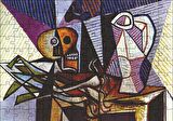 Cakapuzzle  Still life 1945 by Pablo Picasso Puzzle Yapboz MDF Ahşap