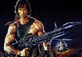 Cakapuzzle  Rambo Sylvester Stallone Roketatar Karanlık Arka Plan Puzzle Yapboz MDF Ahşap