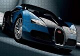 Cakapuzzle  Mavi Siyah Bugatti Puzzle Yapboz MDF Ahşap