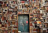 Cakapuzzle  Eski Kitaplarla Örülü Ev Puzzle Yapboz MDF Ahşap