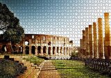 Cakapuzzle  İtalya Roma Kolezyum Işık Kule Kalıntıları Puzzle Yapboz MDF Ahşap