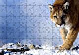 Cakapuzzle  Karlı Tepedeki Puma Puzzle Yapboz MDF Ahşap