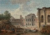 Cakapuzzle  Meudon Şatosu'nun Yıklışı Puzzle Yapboz MDF Ahşap