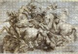 Cakapuzzle  Leonardo Da Vinci Savaş Sahnesi Puzzle Yapboz MDF Ahşap