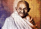 Cakapuzzle  Mahatma Gandhi Yağlı Boya Portresi Puzzle Yapboz MDF Ahşap