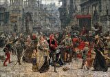 Cakapuzzle  Carl Gustaf Hellqvist Ortaçağ Resmi Pazar Yeri Puzzle Yapboz MDF Ahşap