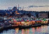 Cakapuzzle  Balık Ekmek Tekneleri ve Süleymaniye Camii Puzzle Yapboz MDF Ahşap