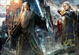 Cakapuzzle  Aragorn Frodo Baggins Gandalf Gimli Leolas Puzzle Yapboz MDF Ahşap