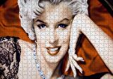 Cakapuzzle  Marilyn Monreo Beyaz Saç Gülümseme Görseli Puzzle Yapboz MDF Ahşap