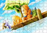 Cakapuzzle  Ayı Bubu Balık Tutuyor Puzzle Yapboz MDF Ahşap