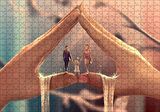 Cakapuzzle  Eller Arasındaki Aile Puzzle Yapboz MDF Ahşap