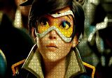 Cakapuzzle  Overwatch Agent Tracer Oyunları Görseli Puzzle Yapboz MDF Ahşap