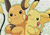 Cakapuzzle  Pokemon Pikachu Ve Raichu Görseli Puzzle Yapboz MDF Ahşap