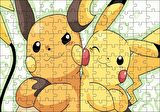 Cakapuzzle  Pokemon Pikachu Ve Raichu Görseli Puzzle Yapboz MDF Ahşap