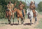 Cakapuzzle  Avcı Kızılderili Görseli Puzzle Yapboz MDF Ahşap