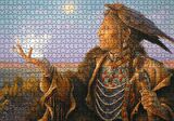 Cakapuzzle  Büyücü Kızılderili Görseli Puzzle Yapboz MDF Ahşap