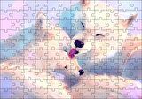 Cakapuzzle  Birbirini Temizleyen Beyaz Kurtlar Çizim Puzzle Yapboz MDF Ahşap