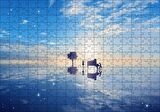 Cakapuzzle  Fantastik Ortam Piyanist ve Kemancı Kız Puzzle Yapboz MDF Ahşap