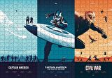 Cakapuzzle Captain America Üçlemesi Puzzle Yapboz MDF Ahşap